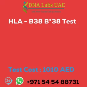 HLA - B38 B*38 Test sale cost 1010 AED