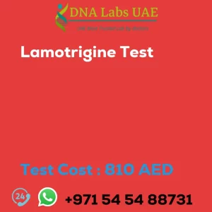 Lamotrigine Test sale cost 810 AED