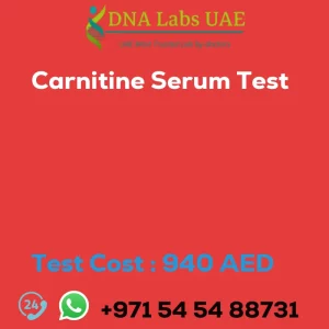 Carnitine Serum Test sale cost 940 AED