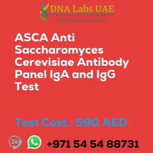 ASCA Anti Saccharomyces Cerevisiae Antibody Panel IgA and IgG Test sale cost 590 AED