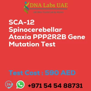 SCA-12 Spinocerebellar Ataxia PPP2R2B Gene Mutation Test sale cost 590 AED