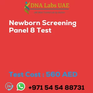 Newborn Screening Panel 8 Test sale cost 560 AED