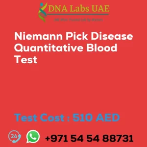 Niemann Pick Disease Quantitative Blood Test sale cost 510 AED