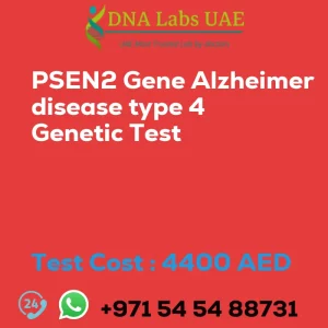 PSEN2 Gene Alzheimer disease type 4 Genetic Test sale cost 4400 AED