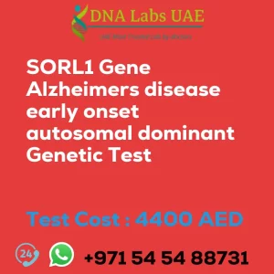 SORL1 Gene Alzheimers disease early onset autosomal dominant Genetic Test sale cost 4400 AED