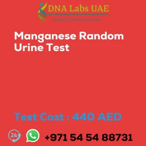 Manganese Random Urine Test sale cost 440 AED