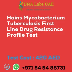 Hains Mycobacterium Tuberculosis First Line Drug Resistance Profile Test sale cost 420 AED