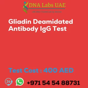 Gliadin Deamidated Antibody IgG Test sale cost 400 AED