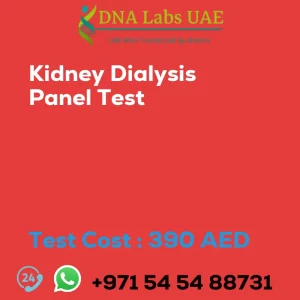 Kidney Dialysis Panel Test sale cost 390 AED