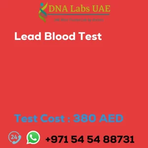 Lead Blood Test sale cost 380 AED