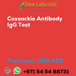 Coxsackie Antibody IgG Test sale cost 380 AED