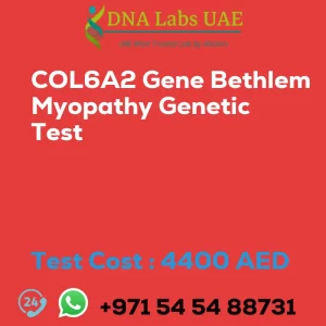 COL6A2 Gene Bethlem Myopathy Genetic Test sale cost 4400 AED