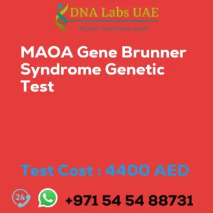 MAOA Gene Brunner Syndrome Genetic Test sale cost 4400 AED