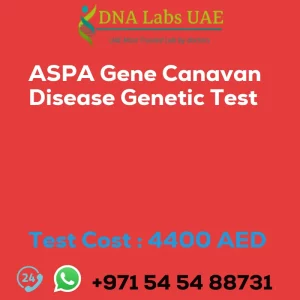 ASPA Gene Canavan Disease Genetic Test sale cost 4400 AED