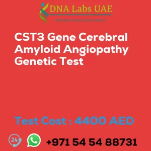 CST3 Gene Cerebral Amyloid Angiopathy Genetic Test sale cost 4400 AED