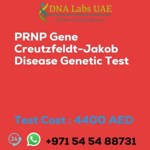 PRNP Gene Creutzfeldt-Jakob Disease Genetic Test sale cost 4400 AED