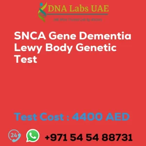 SNCA Gene Dementia Lewy Body Genetic Test sale cost 4400 AED