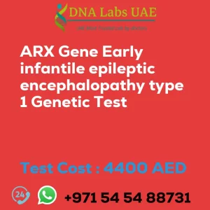 ARX Gene Early infantile epileptic encephalopathy type 1 Genetic Test sale cost 4400 AED