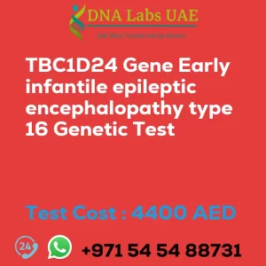 TBC1D24 Gene Early infantile epileptic encephalopathy type 16 Genetic Test sale cost 4400 AED