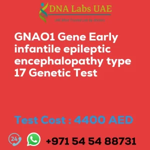 GNAO1 Gene Early infantile epileptic encephalopathy type 17 Genetic Test sale cost 4400 AED