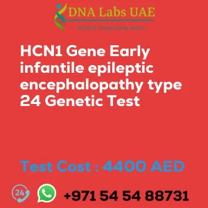 HCN1 Gene Early infantile epileptic encephalopathy type 24 Genetic Test sale cost 4400 AED