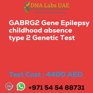 GABRG2 Gene Epilepsy childhood absence type 2 Genetic Test sale cost 4400 AED