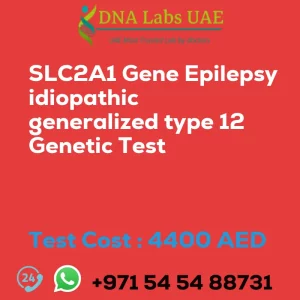 SLC2A1 Gene Epilepsy idiopathic generalized type 12 Genetic Test sale cost 4400 AED