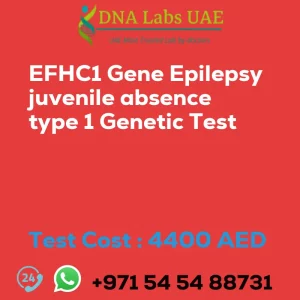 EFHC1 Gene Epilepsy juvenile absence type 1 Genetic Test sale cost 4400 AED