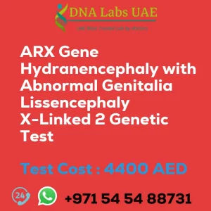 ARX Gene Hydranencephaly with Abnormal Genitalia Lissencephaly X-Linked 2 Genetic Test sale cost 4400 AED