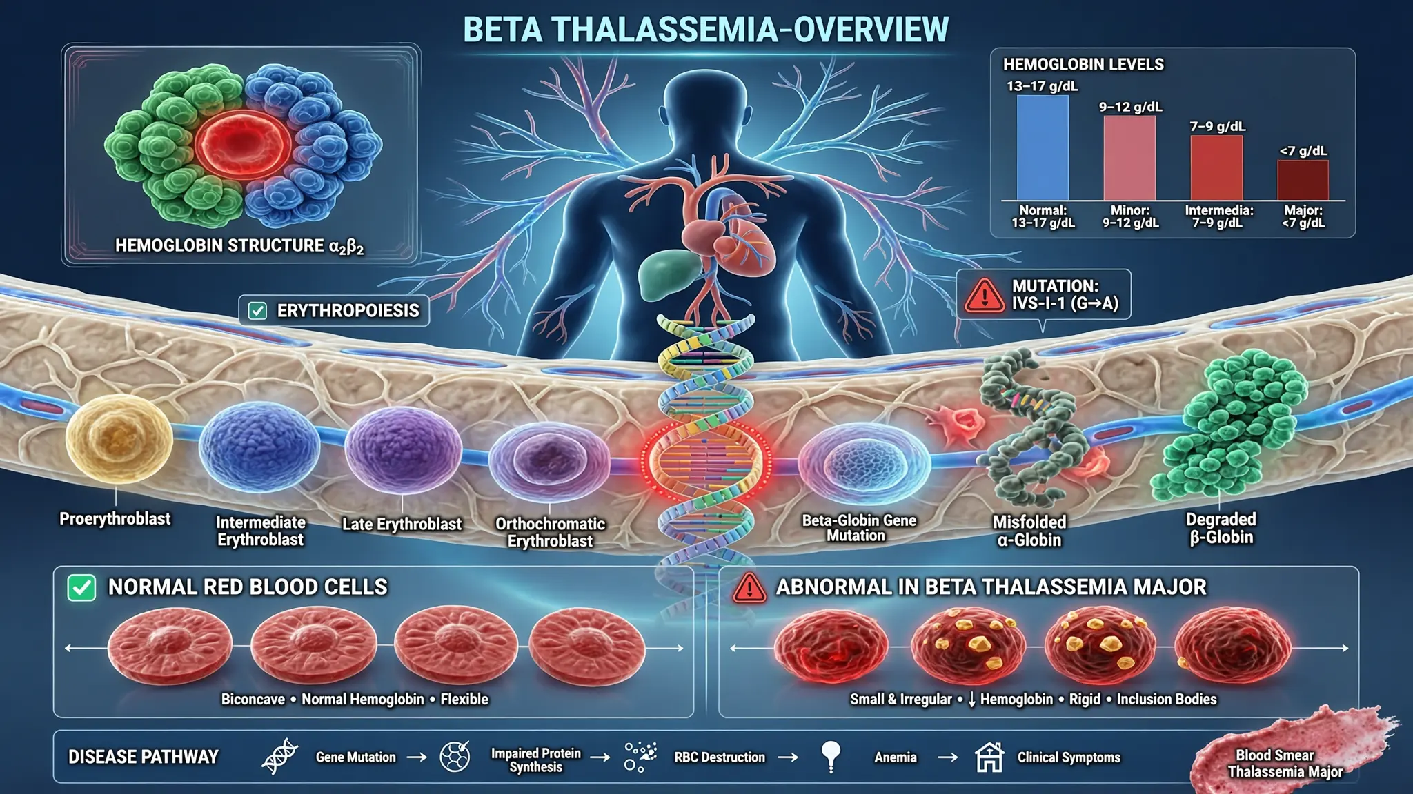 Beta Thalassemia HBB Full Gene Analysis 
