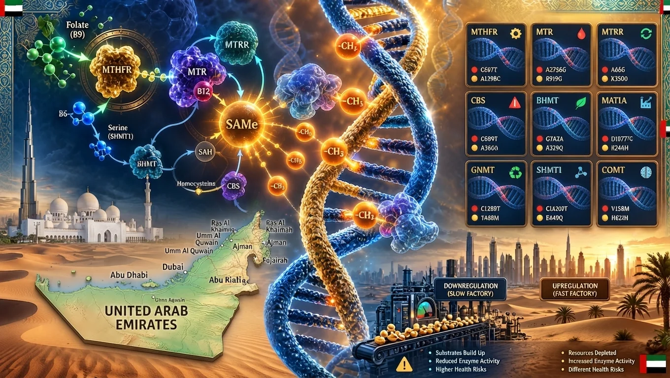 DNA Methylation Explained: What Your MTHFR, COMT and Homocysteine Genes Reveal About Your Health in the UAE