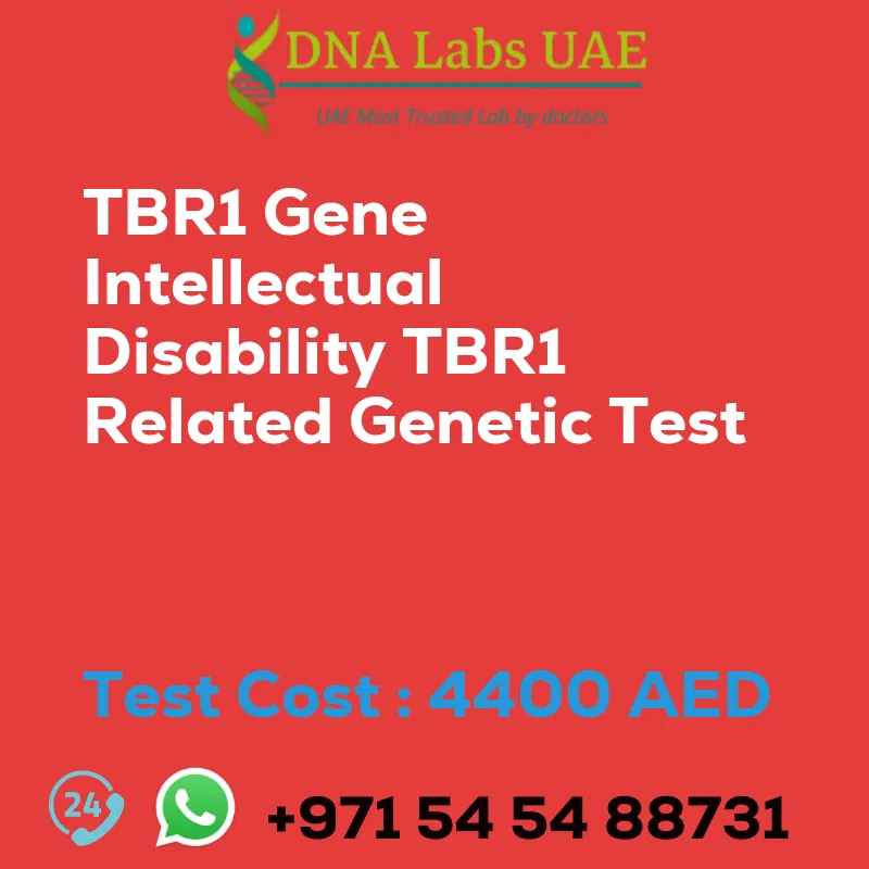 TBR1 Gene Intellectual Disability TBR1 Related Genetic Test sale cost 4400 AED