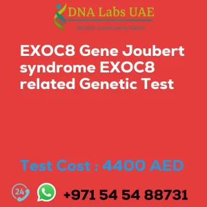 EXOC8 Gene Joubert syndrome EXOC8 related Genetic Test sale cost 4400 AED