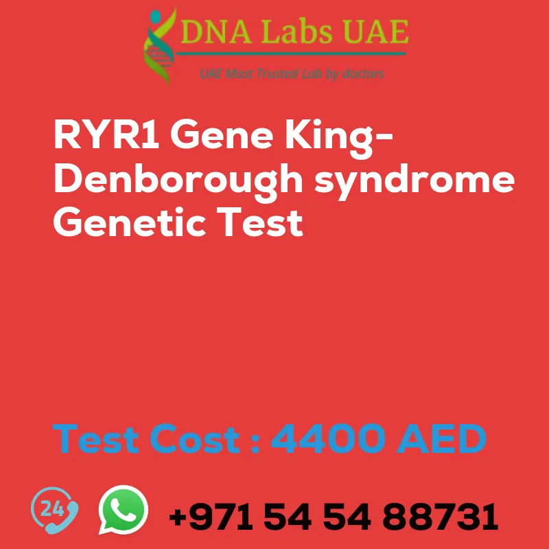 RYR1 Gene King-Denborough syndrome Genetic Test sale cost 4400 AED