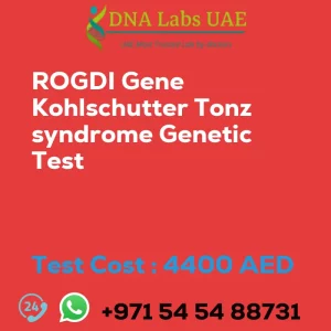 ROGDI Gene Kohlschutter Tonz syndrome Genetic Test sale cost 4400 AED