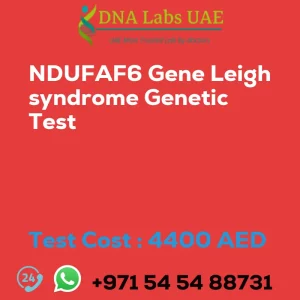 NDUFAF6 Gene Leigh syndrome Genetic Test sale cost 4400 AED