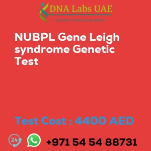 NUBPL Gene Leigh syndrome Genetic Test sale cost 4400 AED