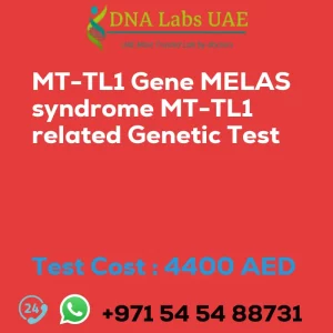 MT-TL1 Gene MELAS syndrome MT-TL1 related Genetic Test sale cost 4400 AED