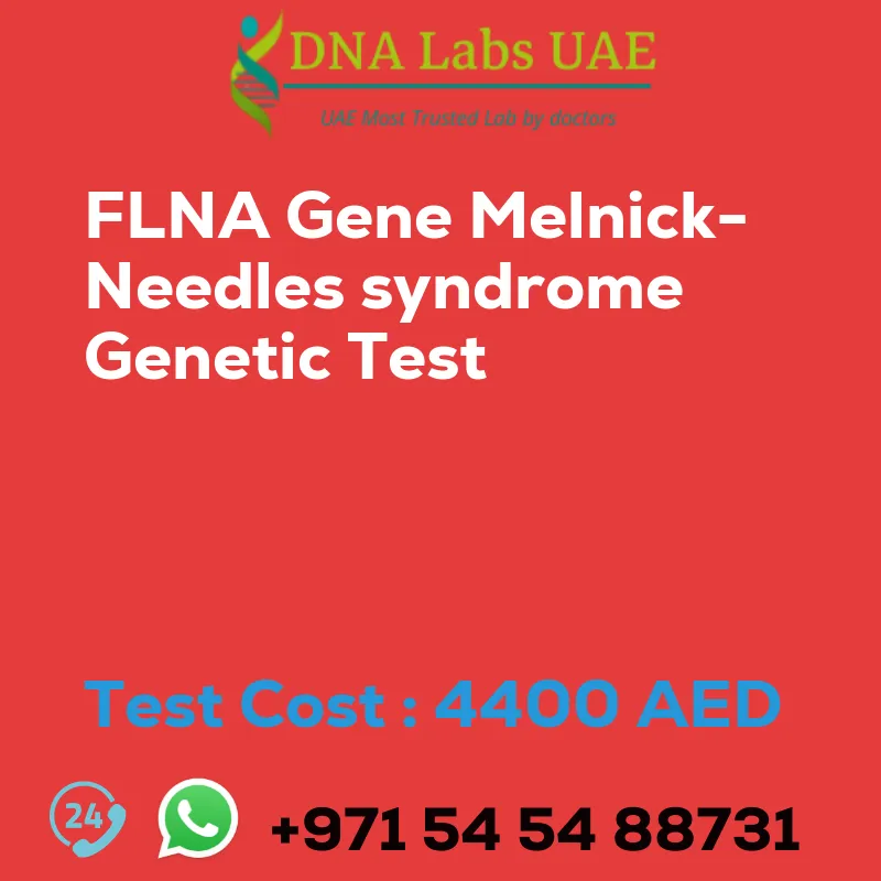 FLNA Gene Melnick-Needles syndrome Genetic Test sale cost 4400 AED