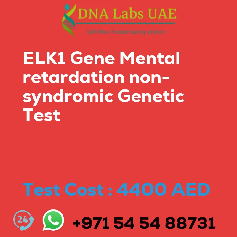 ELK1 Gene Mental retardation non-syndromic Genetic Test sale cost 4400 AED