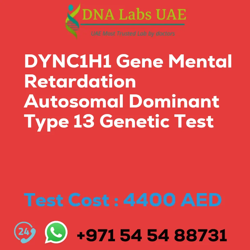 DYNC1H1 Gene Mental Retardation Autosomal Dominant Type 13 Genetic Test sale cost 4400 AED