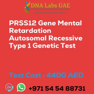 PRSS12 Gene Mental Retardation Autosomal Recessive Type 1 Genetic Test sale cost 4400 AED