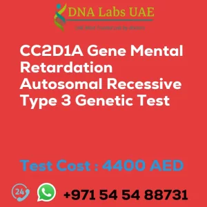 CC2D1A Gene Mental Retardation Autosomal Recessive Type 3 Genetic Test sale cost 4400 AED