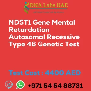 NDST1 Gene Mental Retardation Autosomal Recessive Type 46 Genetic Test sale cost 4400 AED