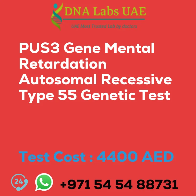 PUS3 Gene Mental Retardation Autosomal Recessive Type 55 Genetic Test sale cost 4400 AED