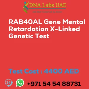 RAB40AL Gene Mental Retardation X-Linked Genetic Test sale cost 4400 AED