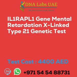 IL1RAPL1 Gene Mental Retardation X-Linked Type 21 Genetic Test sale cost 4400 AED