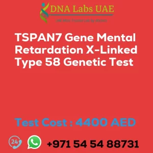 TSPAN7 Gene Mental Retardation X-Linked Type 58 Genetic Test sale cost 4400 AED