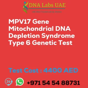 MPV17 Gene Mitochondrial DNA Depletion Syndrome Type 6 Genetic Test sale cost 4400 AED