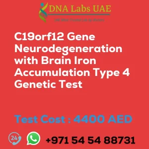 C19orf12 Gene Neurodegeneration with Brain Iron Accumulation Type 4 Genetic Test sale cost 4400 AED